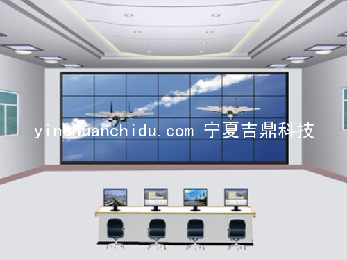 银川液晶拼接屏嵌入式安装图