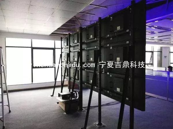 银川液晶拼接屏立式支架安装图