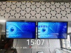 银川55寸壁挂广告机，西安市某奶茶店安装完成